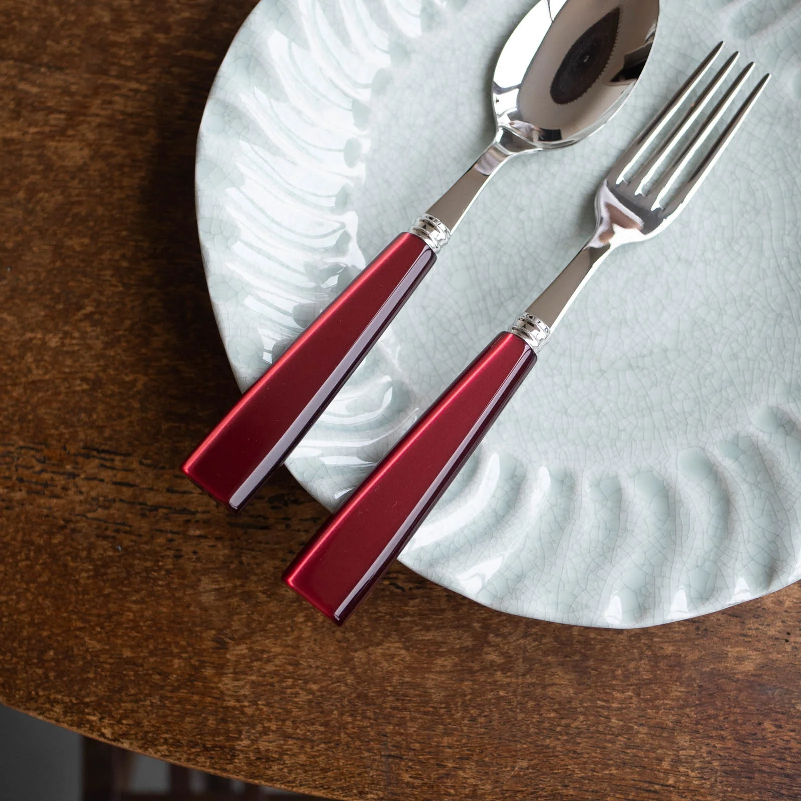 Icône, Red - 4 pieces cutlery set - Image 3