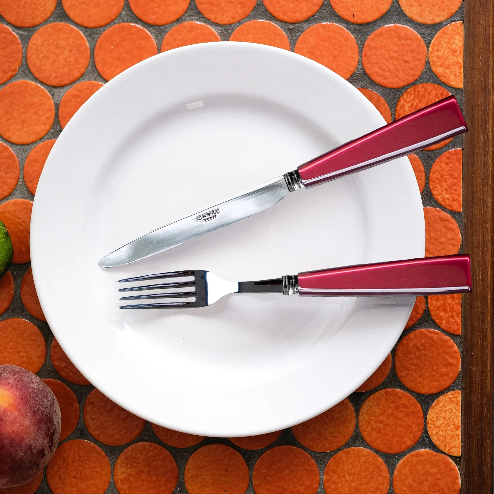 Icône, Red - 4 pieces cutlery set - Image 4