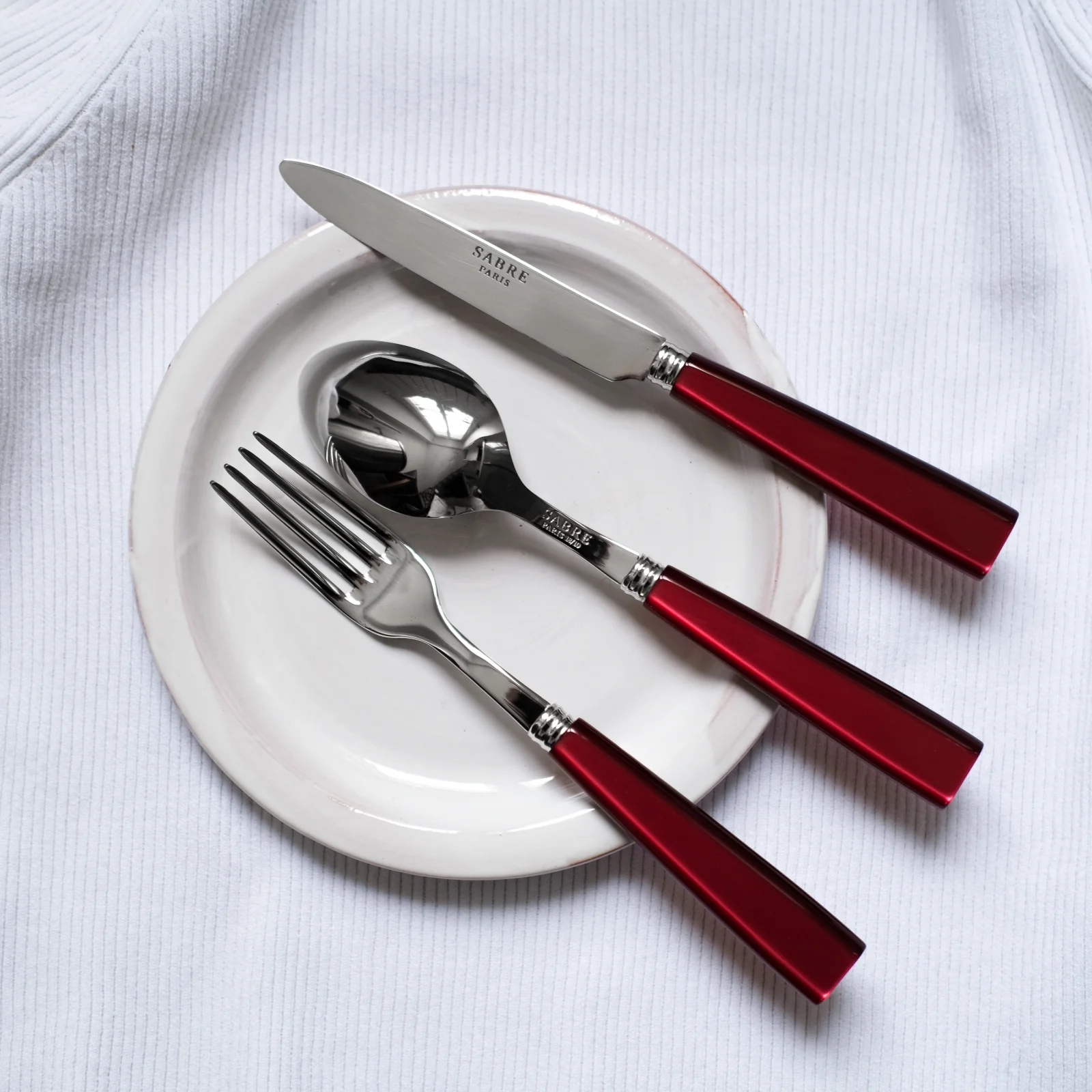 Icône, Red - Dessert spoon - Image 2