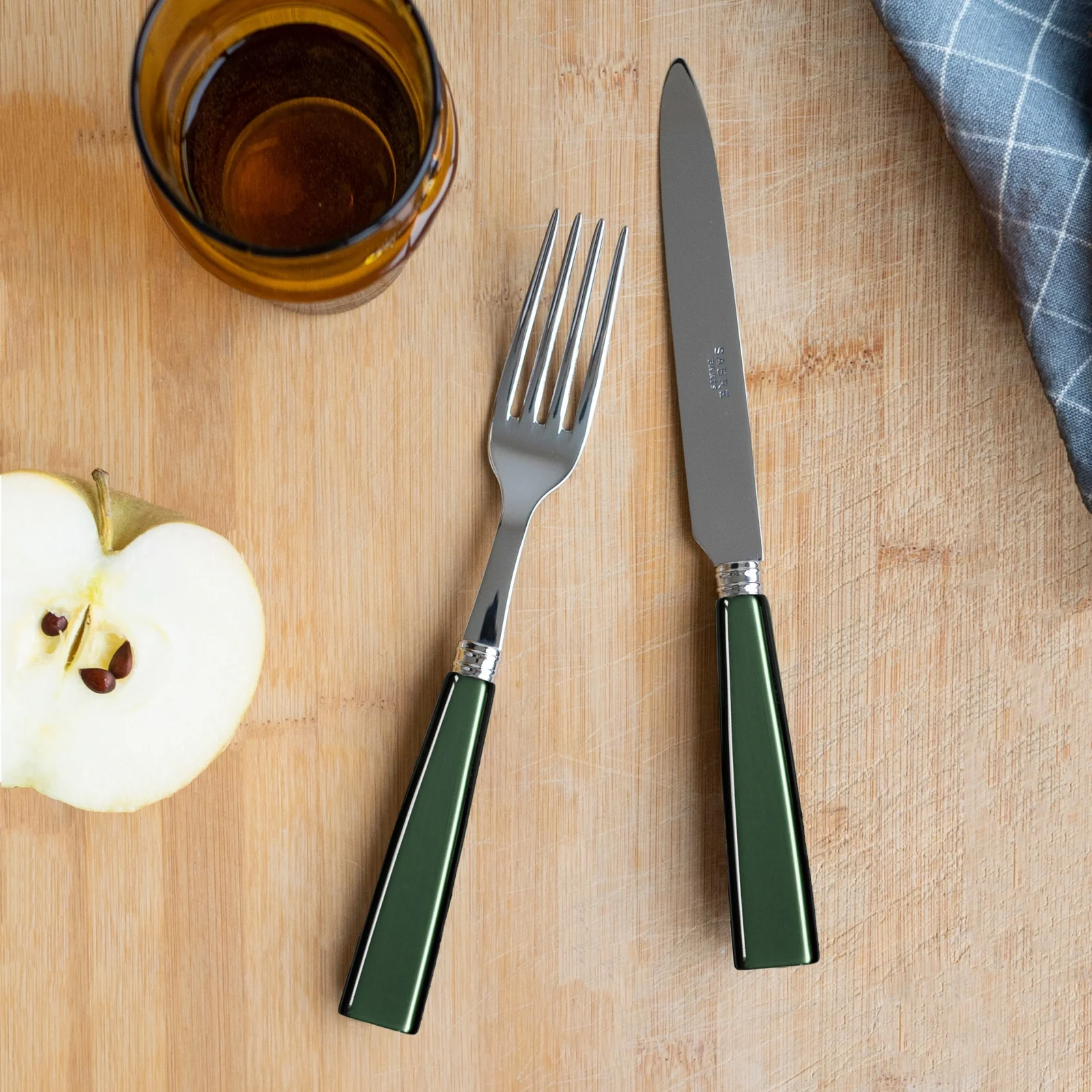 Icône, Dark green - Dinner knife - Image 3