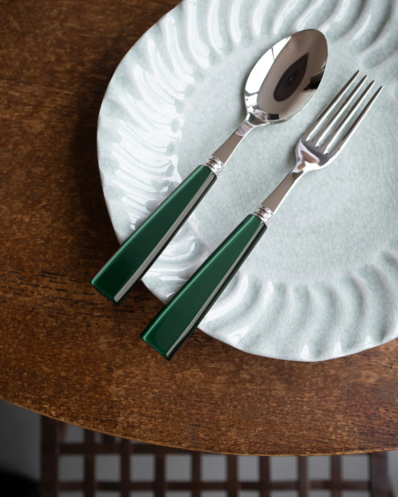 Icône, Dark green - Soup spoon - Image 2