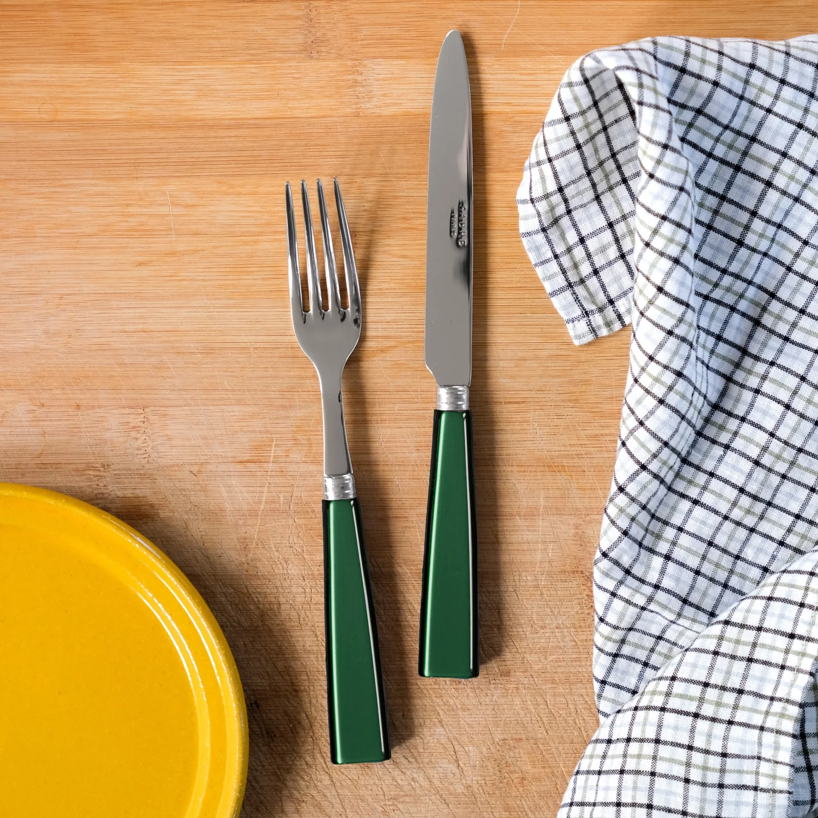 Icône, Garden green - 48 pieces cutlery set - Image 3
