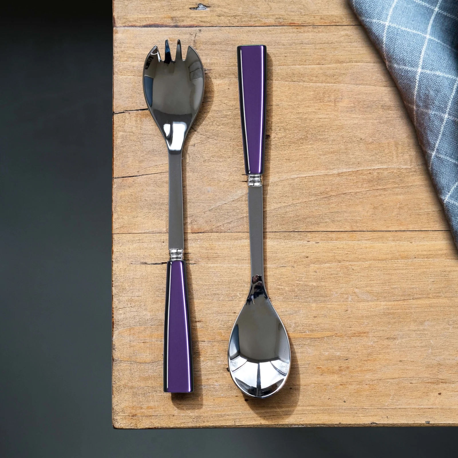 Icône, Purple - Salad cutlery set - Image 2
