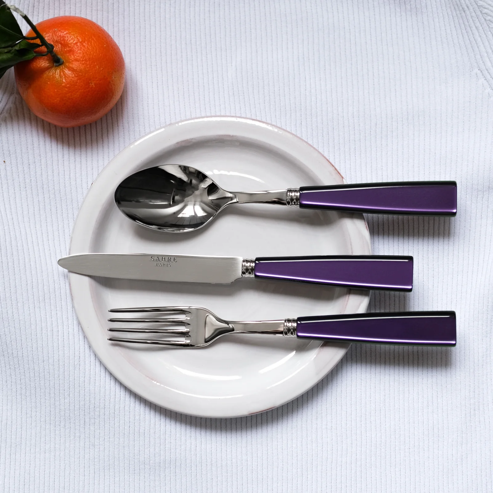 Icône, Purple - Dessert knife - Image 2