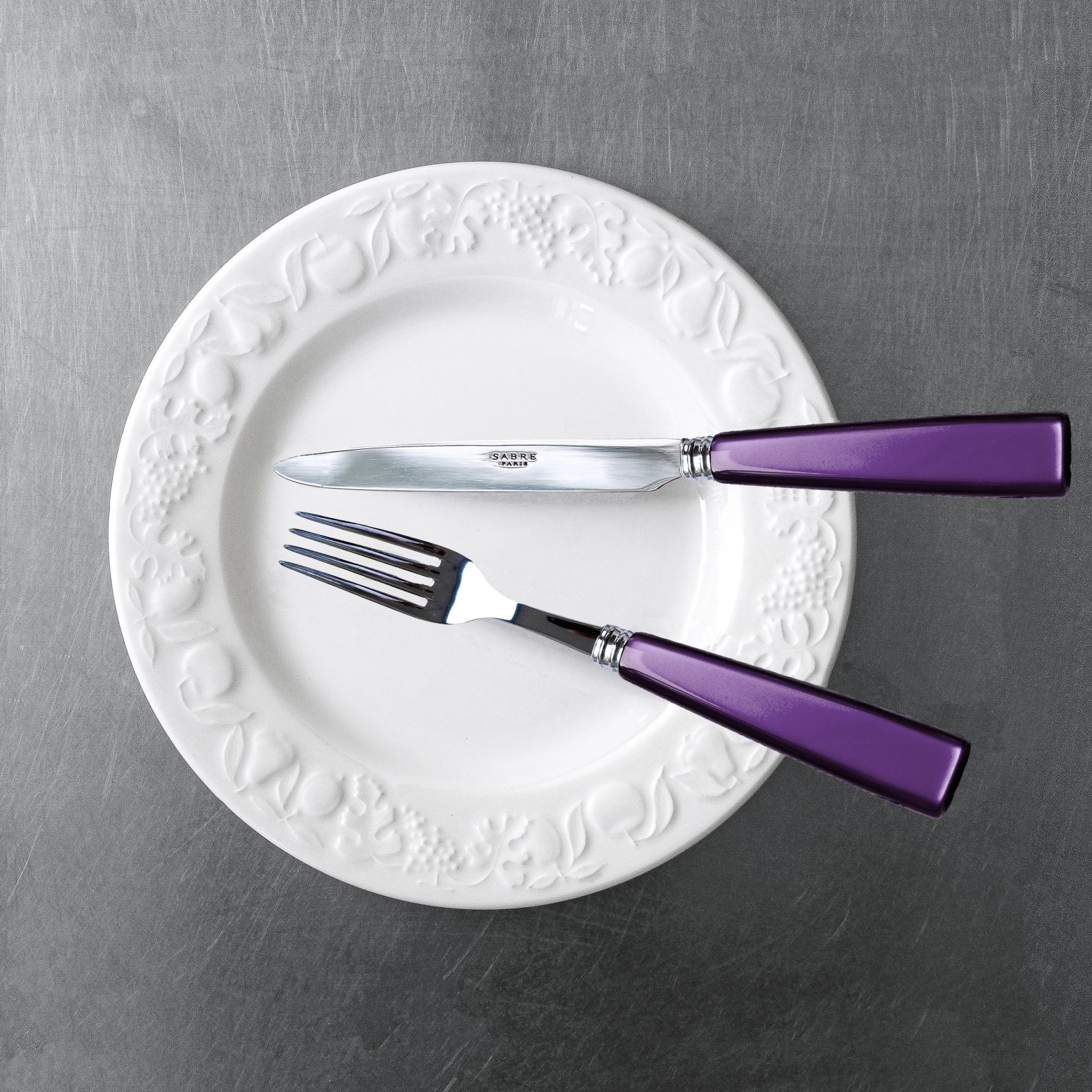 Icône, Purple - 48 pieces cutlery set - Image 4