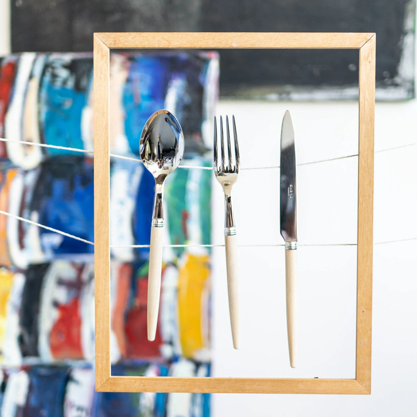 Jonc, Light wood - Dinner fork - Image 2