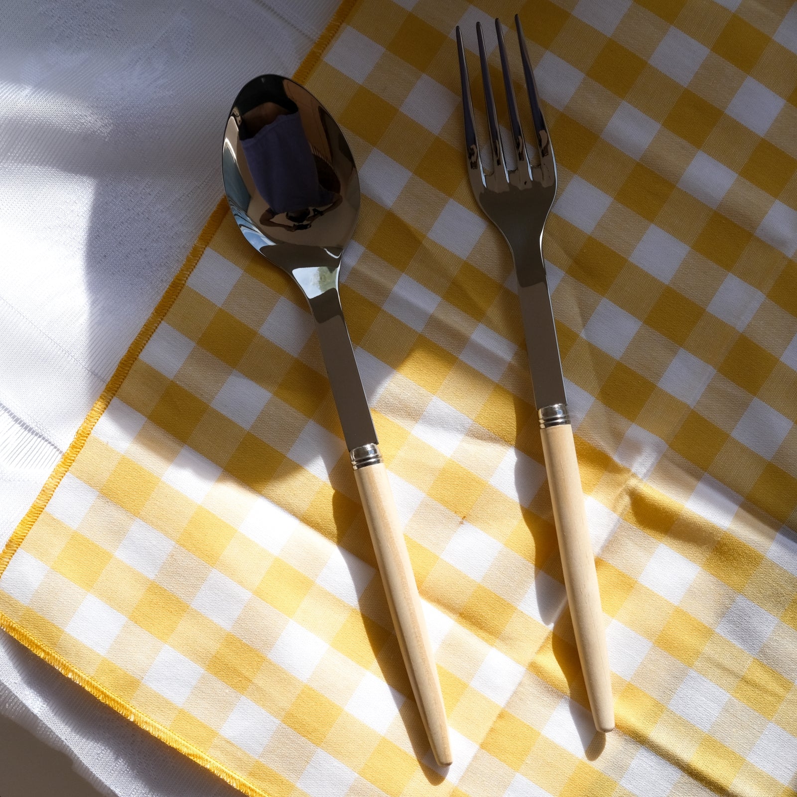 Jonc, Light wood - Serving set - Image 2