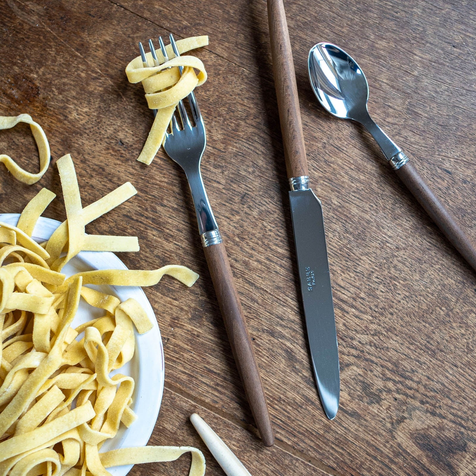 Jonc, Dark wood - Dinner fork - Image 3