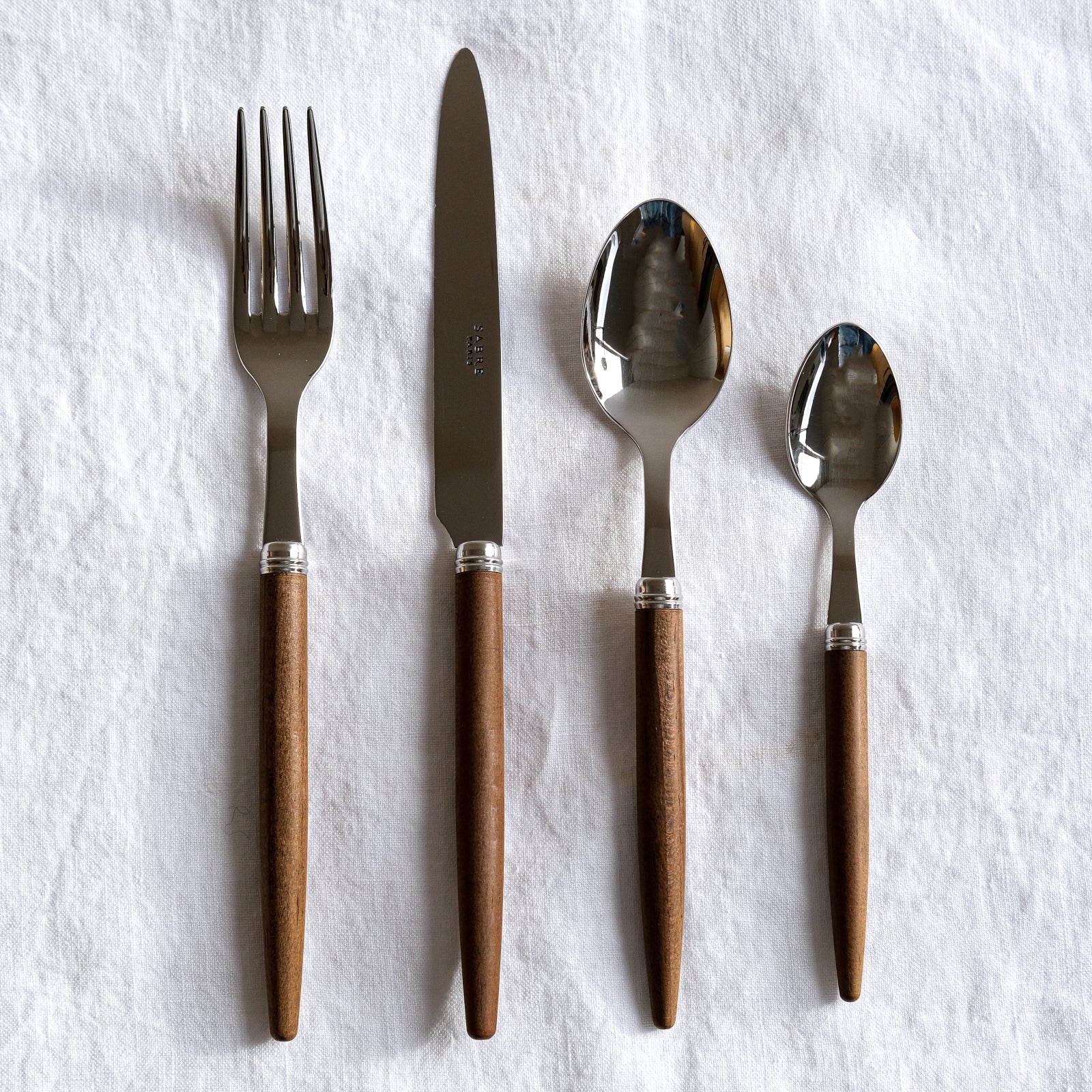 Jonc, Dark wood - Dinner fork - Image 5
