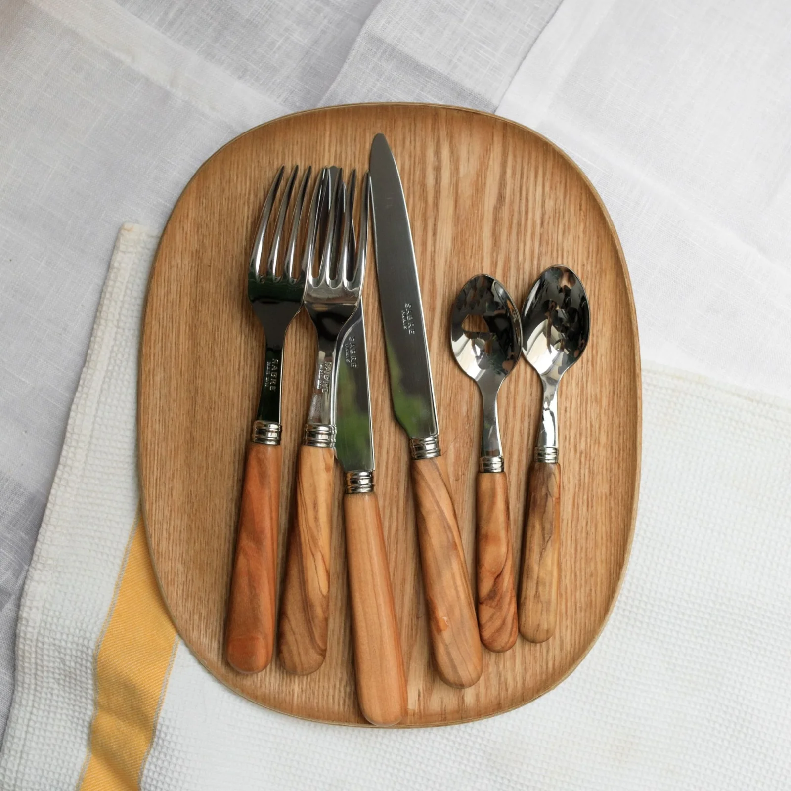 Lavandou, Olive tree wood - Dinner knife - Image 3