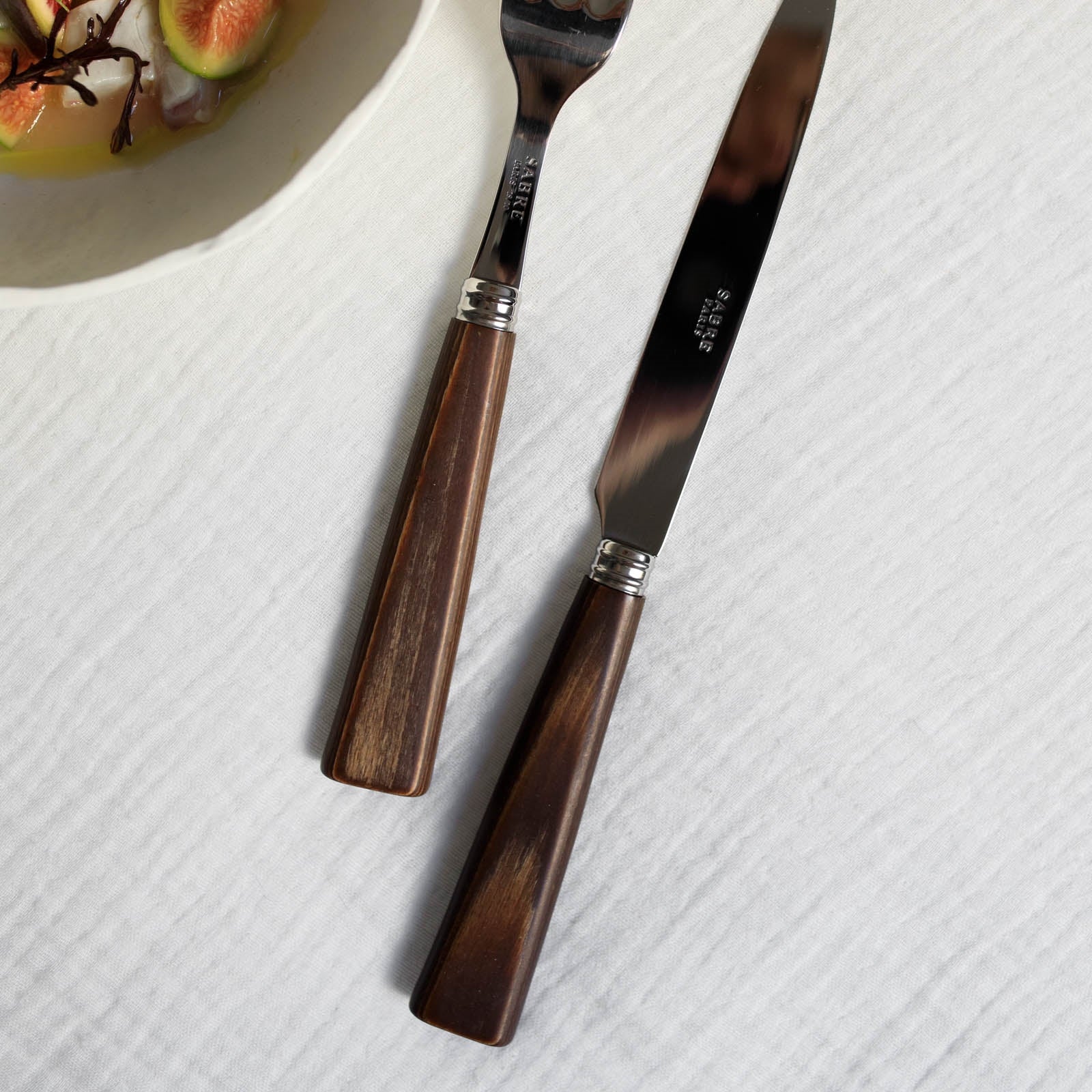 Nature, Light press wood - 4 pieces cutlery set - Image 3