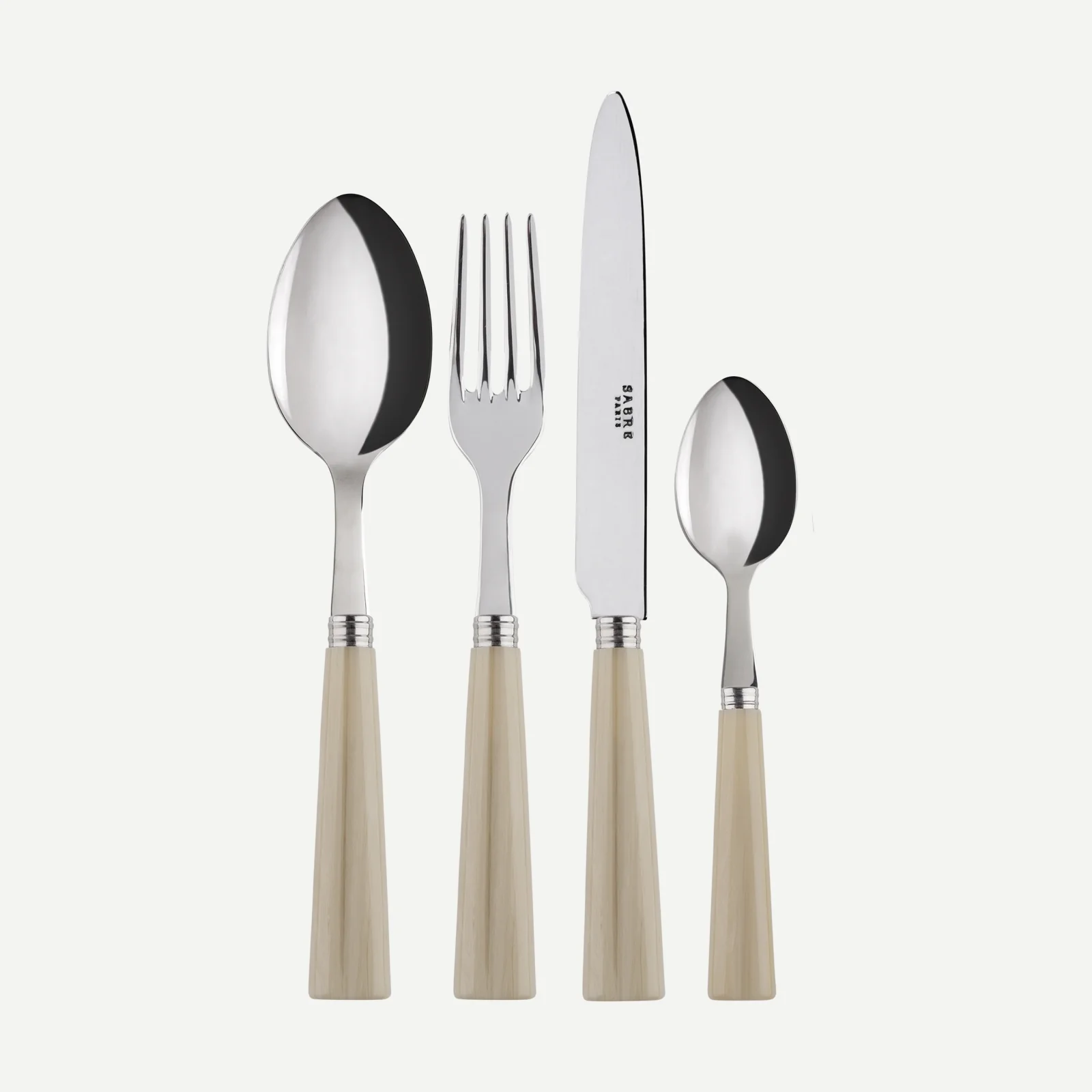 Nature, Faux Horn - 4 pieces cutlery set