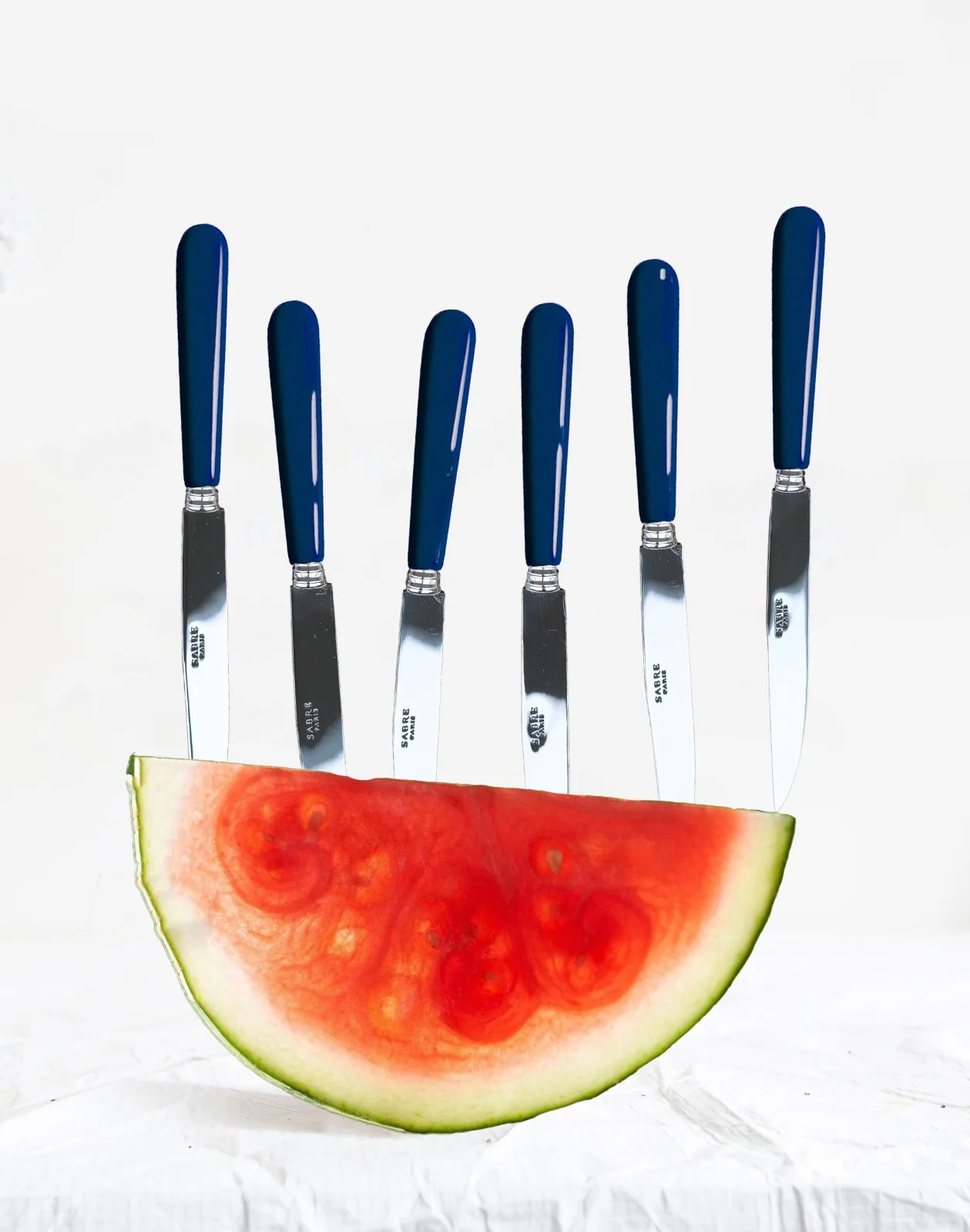 Pop unis, Navy blue - Set of 6 steak knives - Image 2