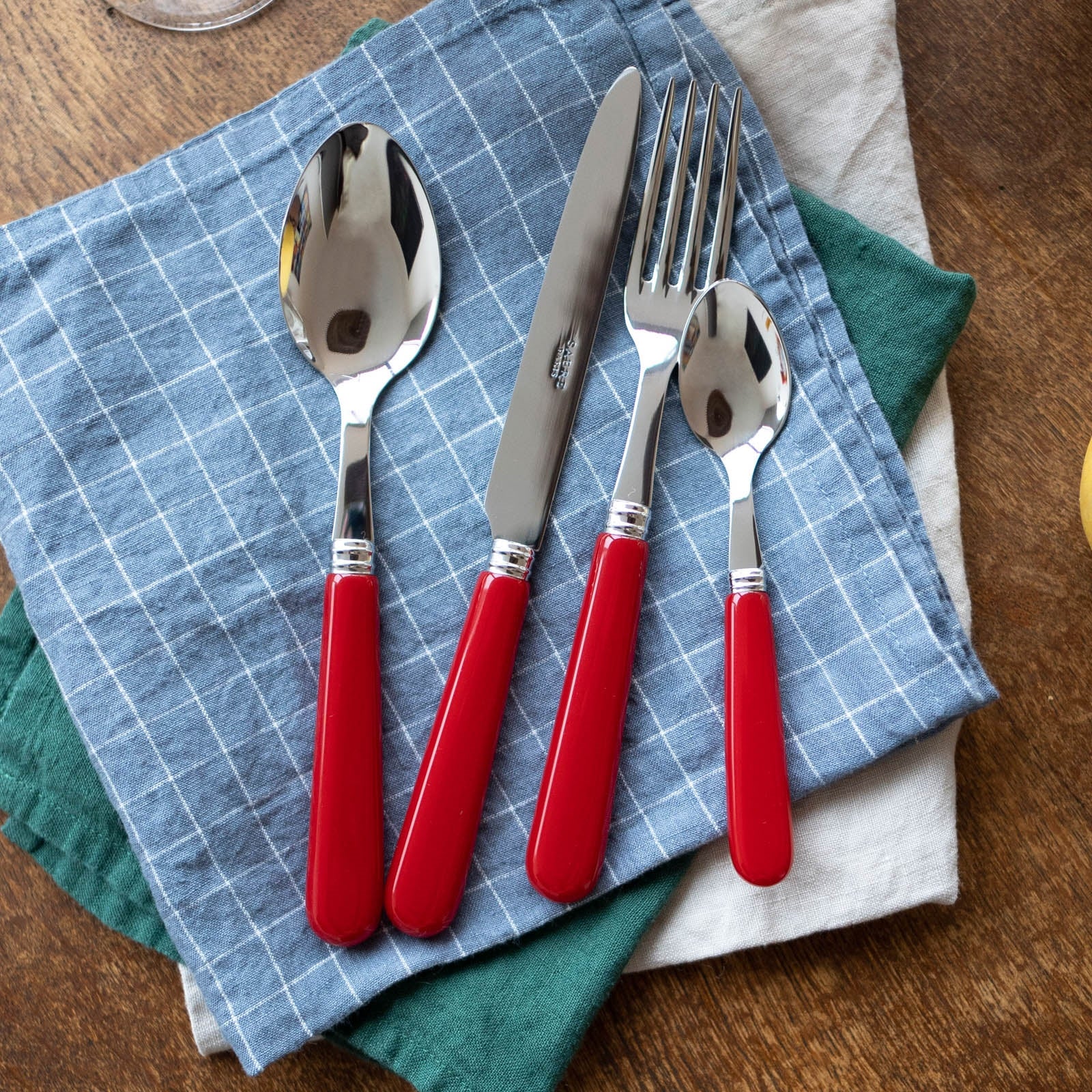 Pop unis, Burgundy - Soup spoon - Image 2
