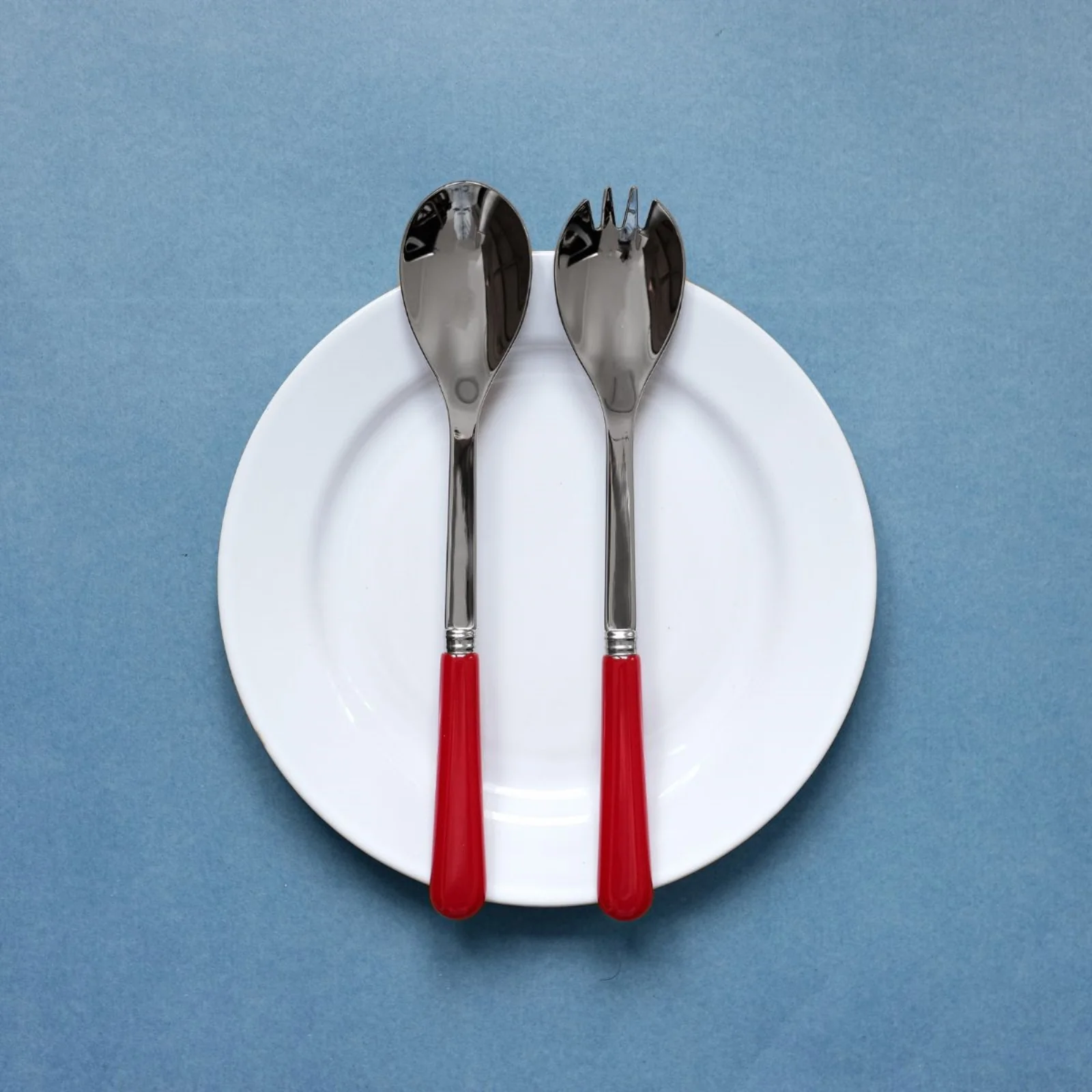 Pop unis, Burgundy - Salad cutlery set - Image 3