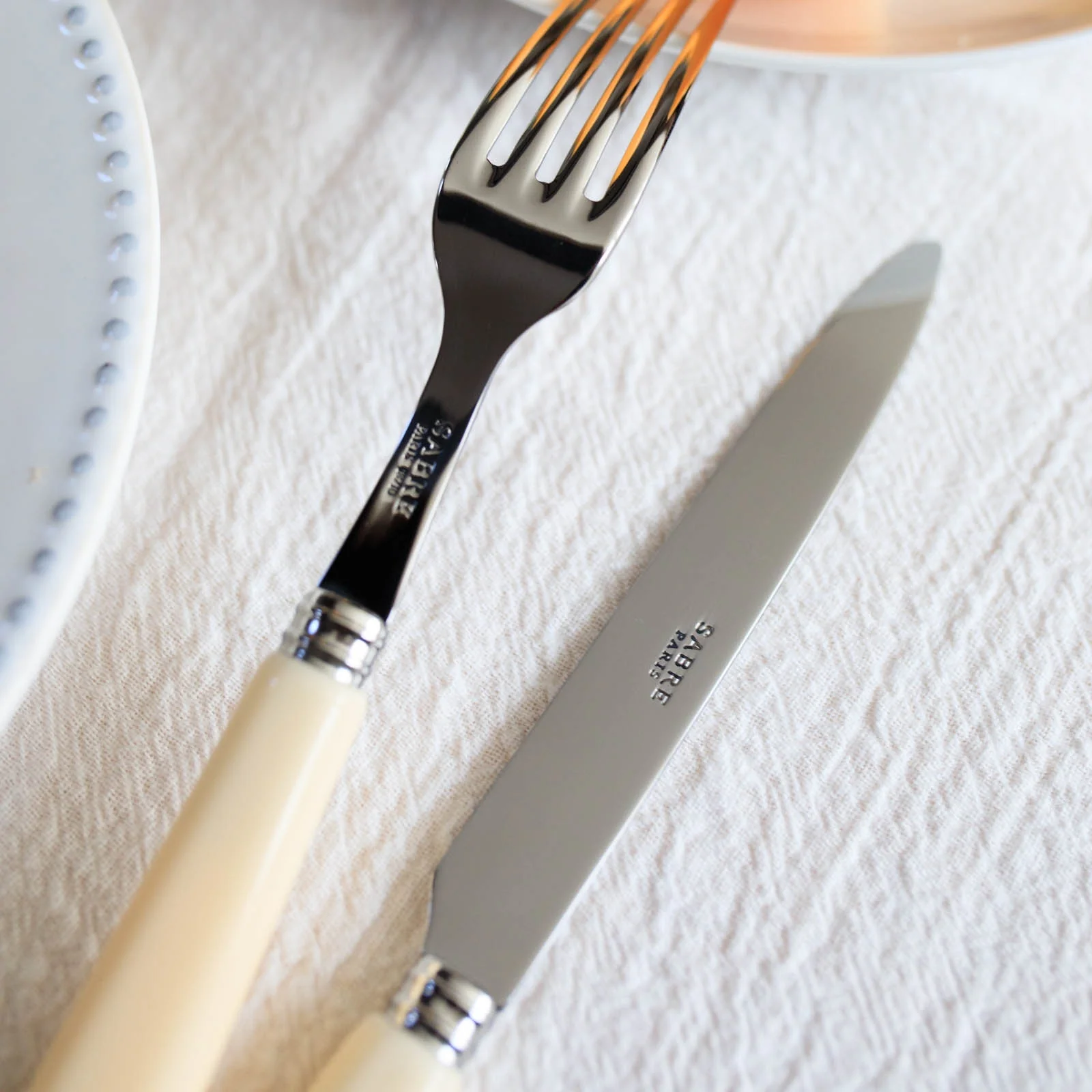 Pop unis, Ivory - 4 pieces cutlery set - Image 2