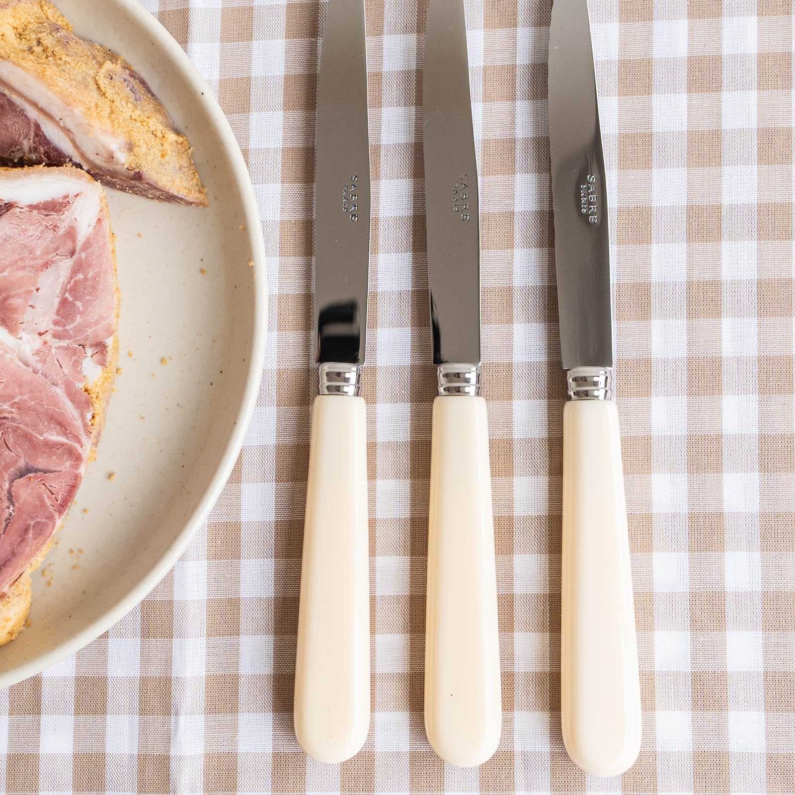 Pop unis, Ivory - Set of 6 steak knives - Image 2