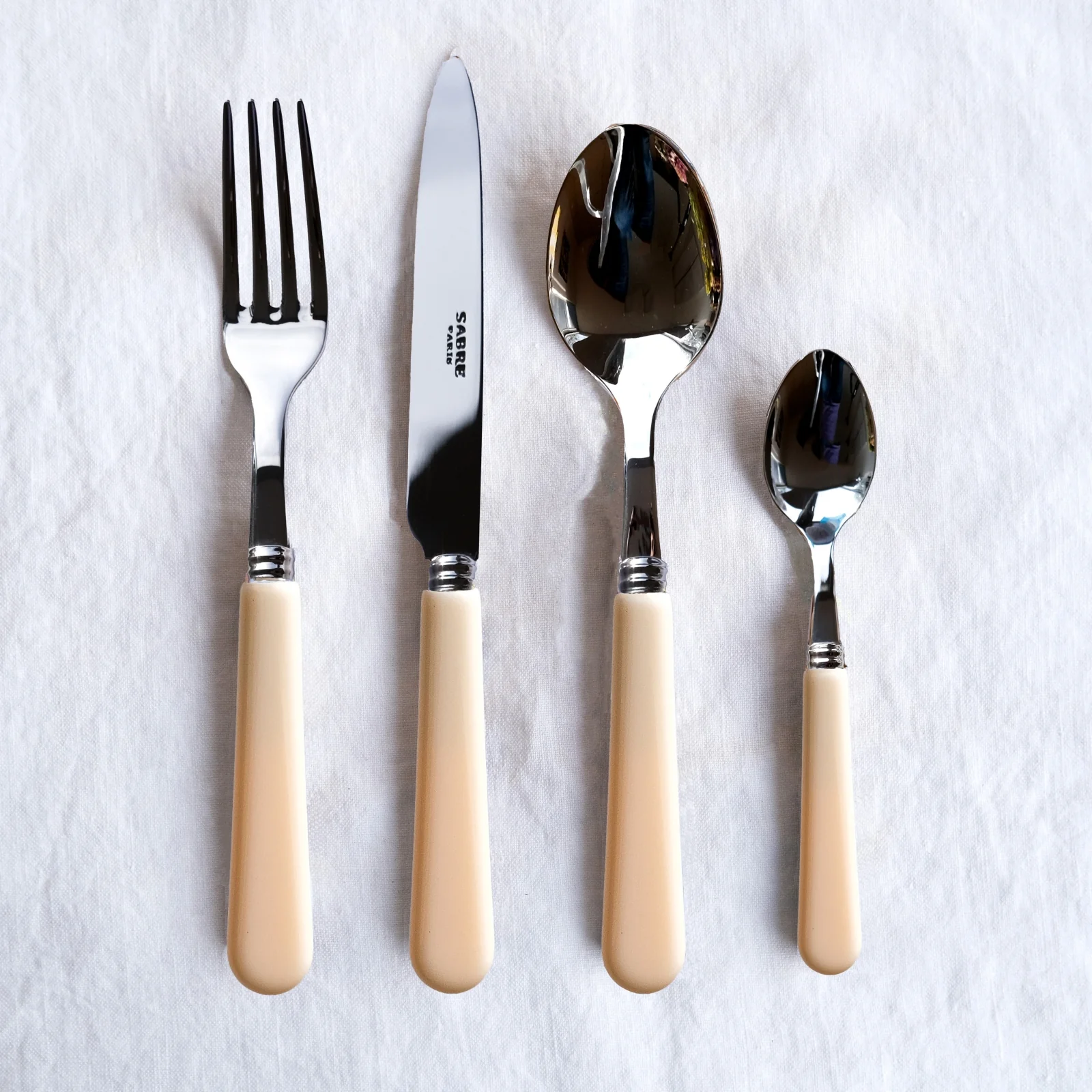 Pop unis, Ivory - 24 pieces cutlery set - Image 2