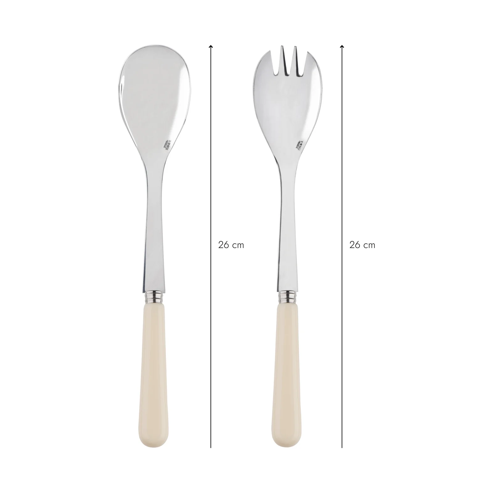 Pop unis, Ivory - Salad cutlery set - Image 3