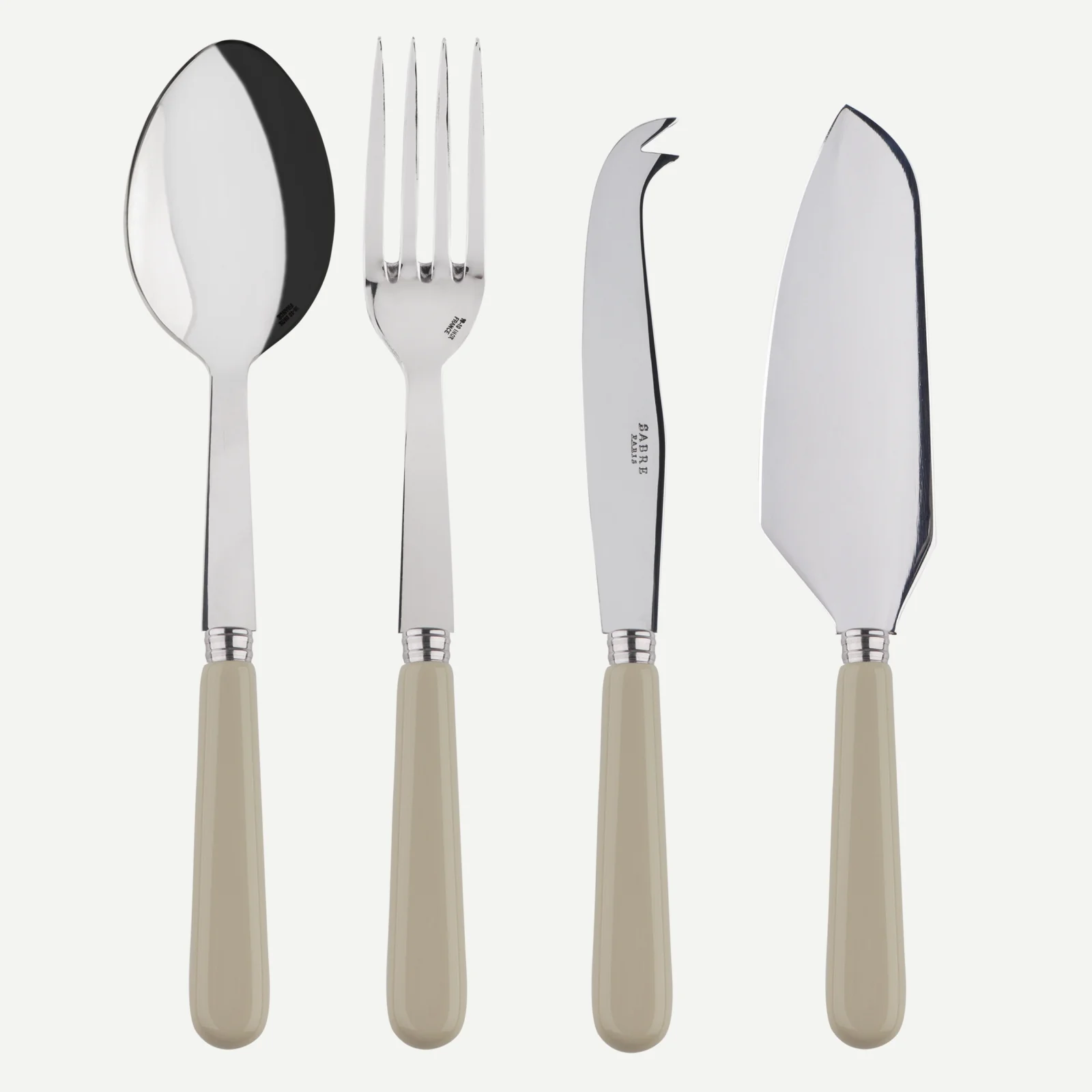 Pop unis, Light kaki - Set of 4 must-have serving pieces