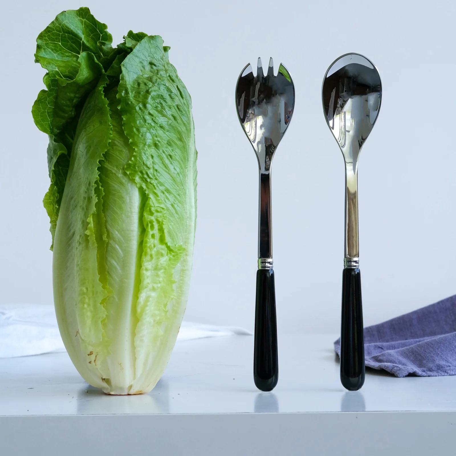 Pop unis, Black - Salad cutlery set - Image 2