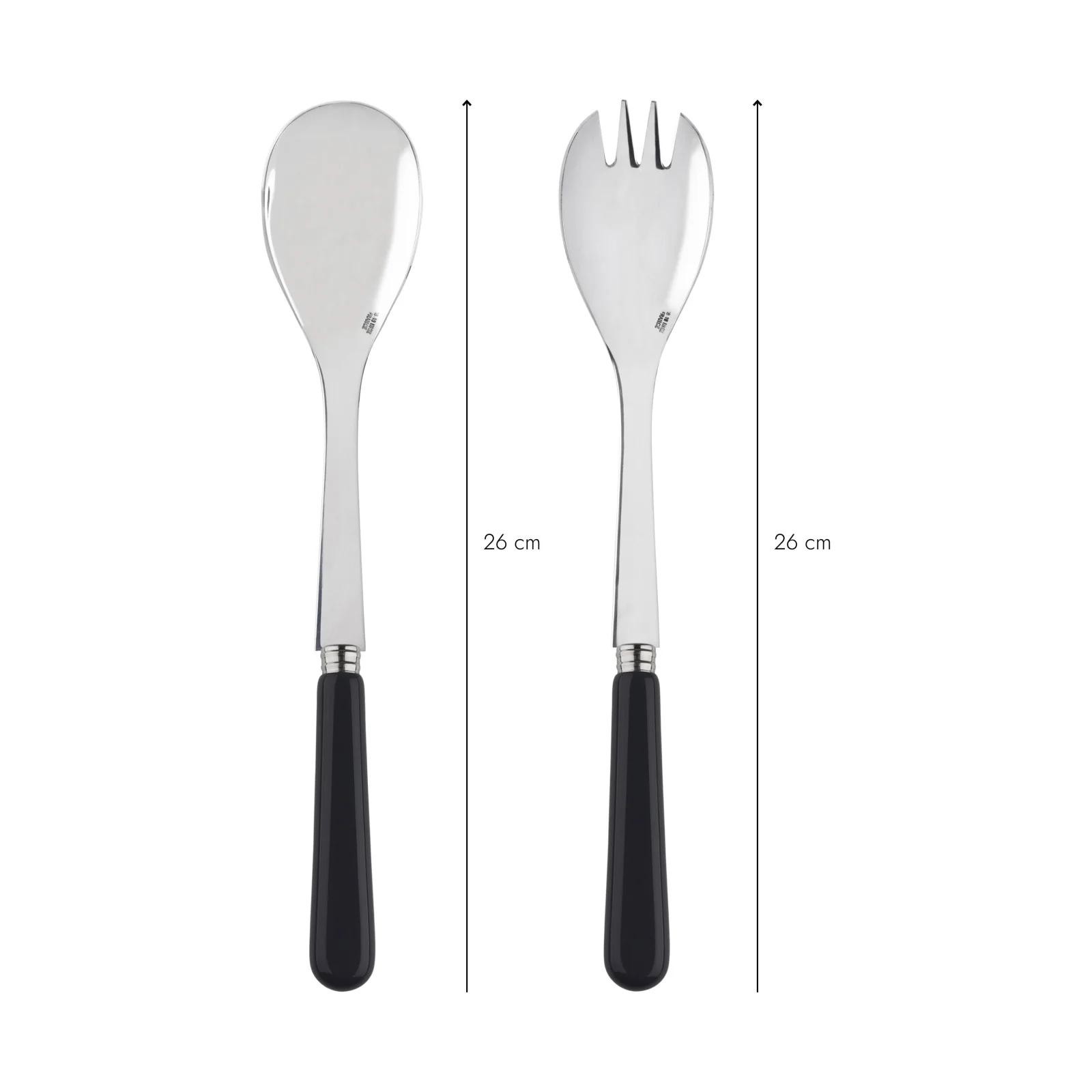 Pop unis, Black - Salad cutlery set - Image 3