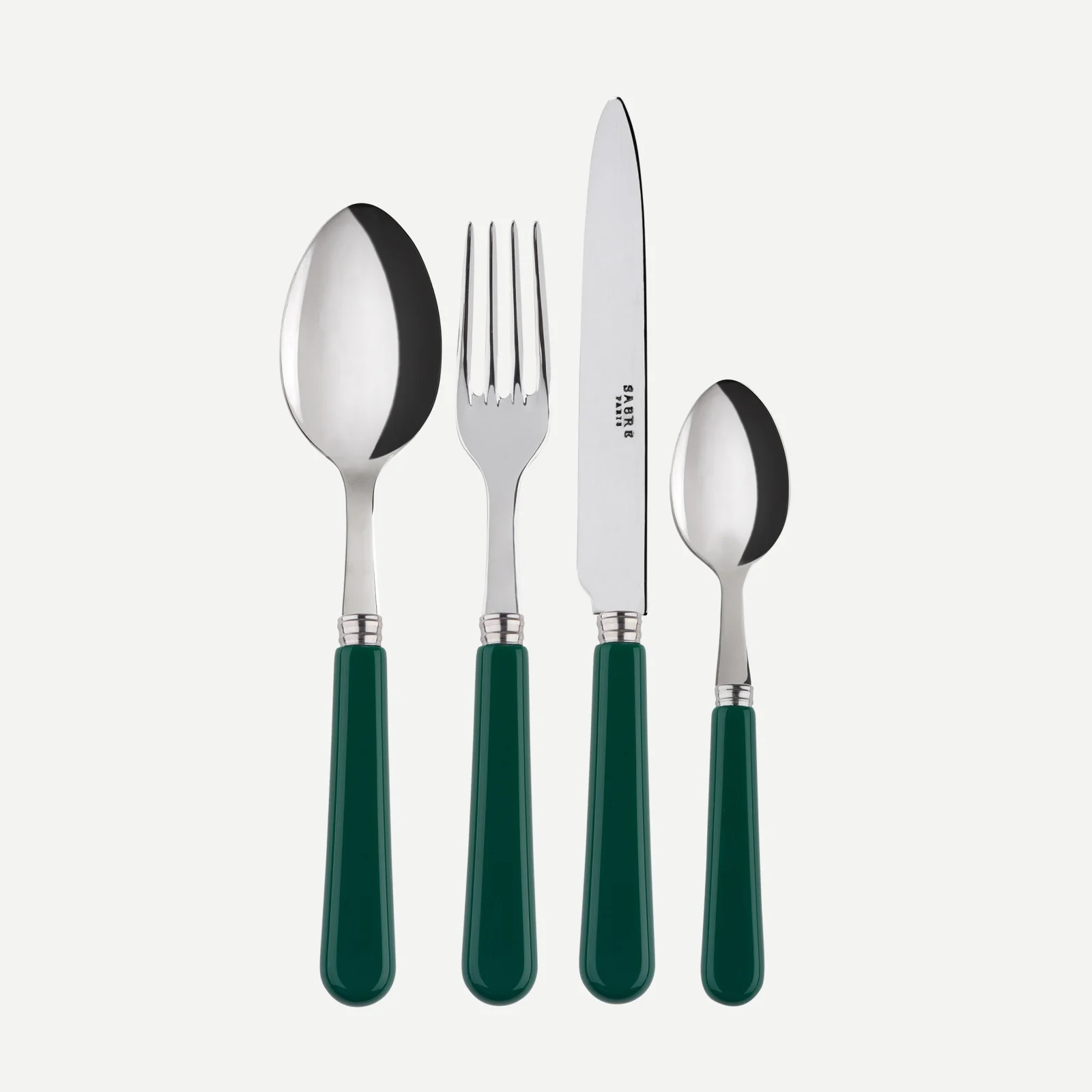 Pop unis, Green - 24 pieces cutlery set