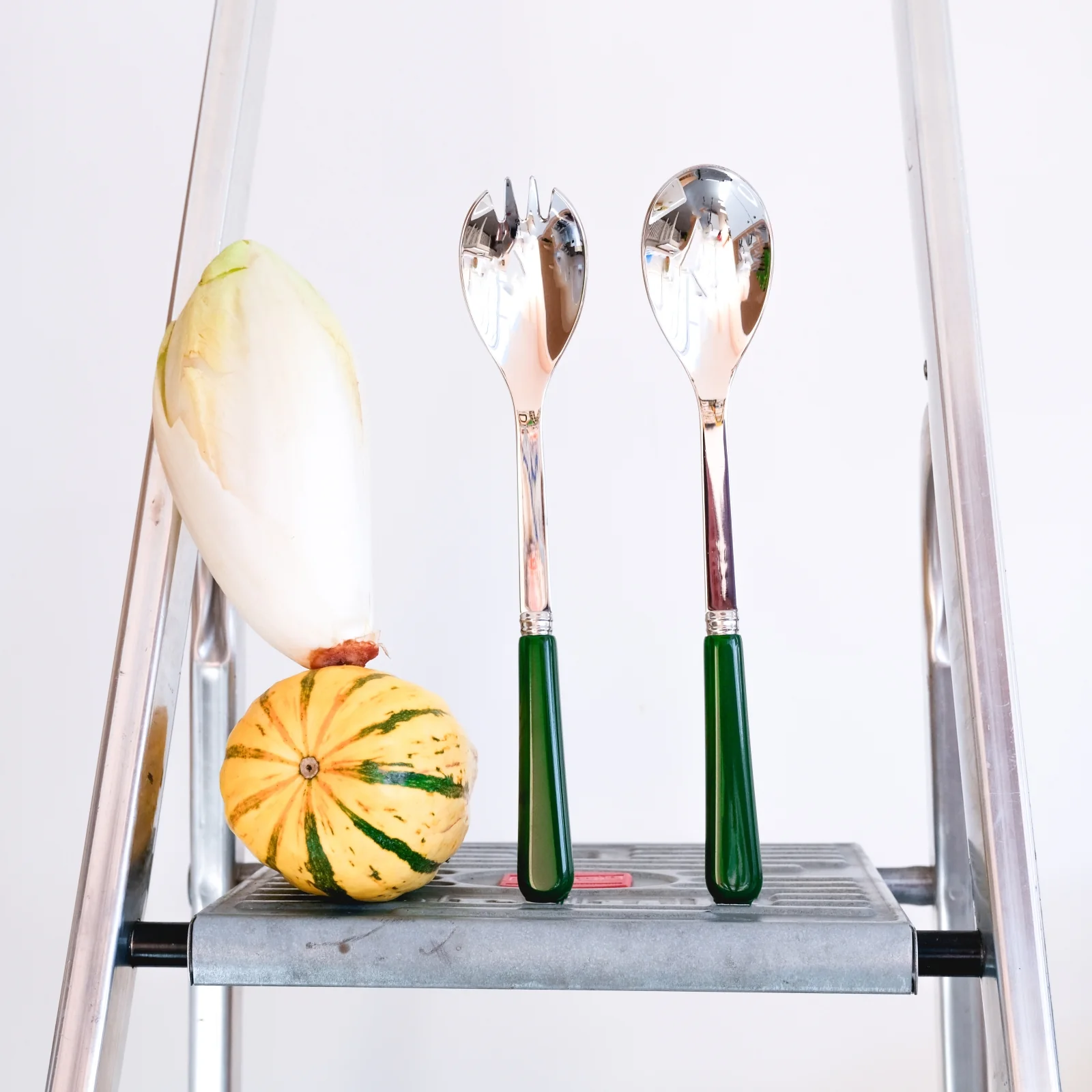 Pop unis, Green - Salad cutlery set - Image 2